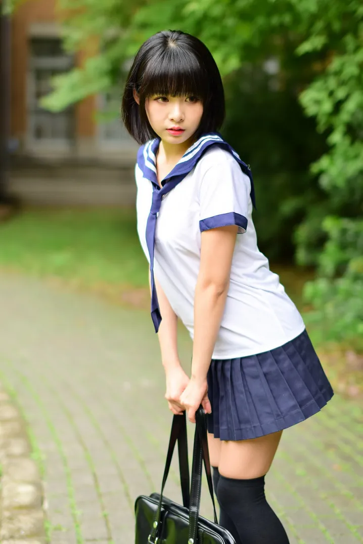 [Mzsock] NO.171 Hailin student uniform street photography#[73P]-31