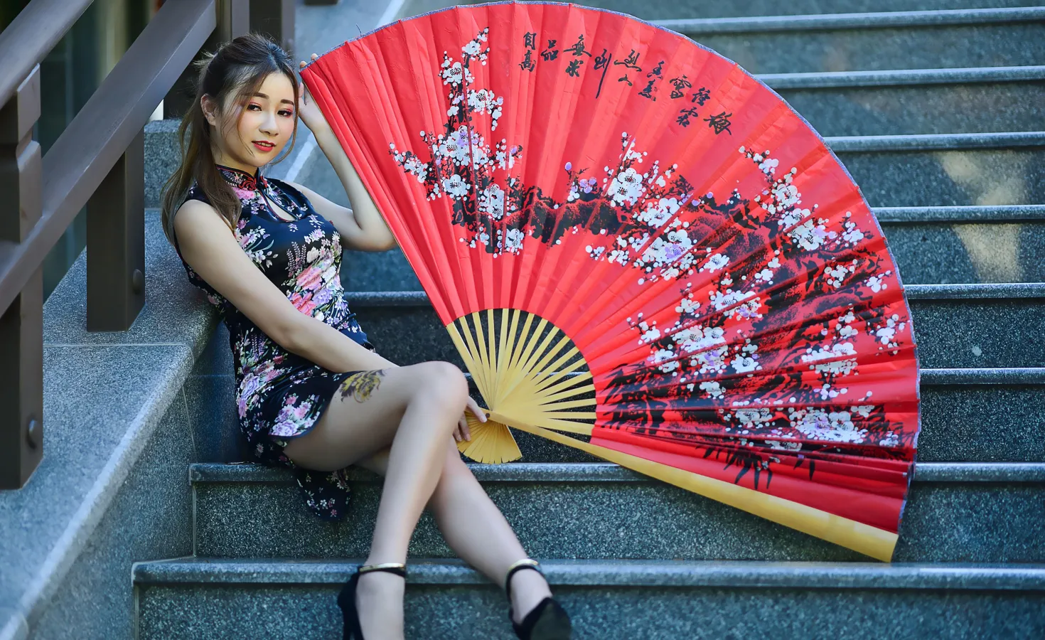 [Mzsock] NO.209 Chen Yingrong short cheongsam high heels beautiful legs street photography#[58P]-29